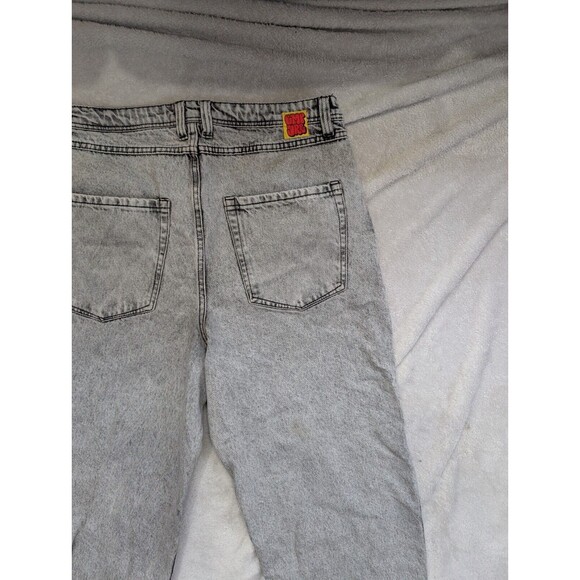 Empyre Jeans Mens 36 Black Relaxed Baggy Skater Relaxed Grunge Y2K Graffiti - Picture 12 of 15